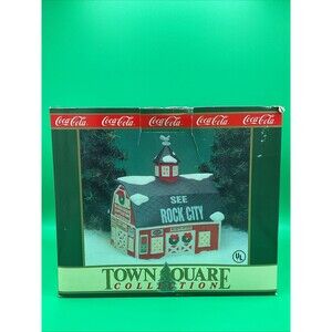 Vtg~1993~Coca Cola~Town Square Collection~'Mooney's Barn Antiques~See Rock City'